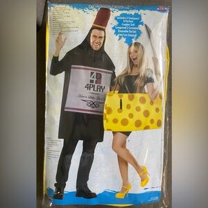 Couples costume Wine and Cheese.